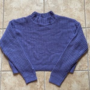 Purple knit sweater